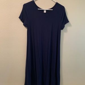 Short sleeve tee shirt dress